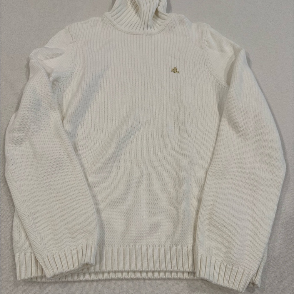 Ralph Lauren Off-White Turtleneck Sweater